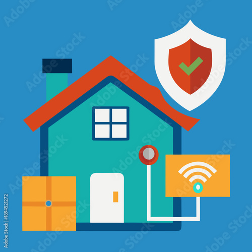 vector illustration of a house icon