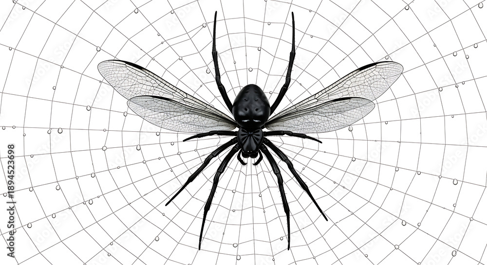 Obraz premium Mosquito illustration on graph paper background