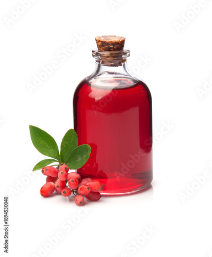 Barberry syrup and barberry plant.