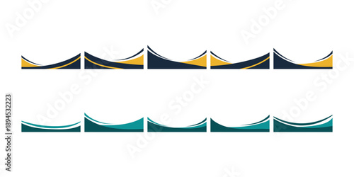 Flat Business Footer Illustration