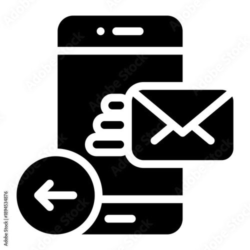 left arrow glyph icon