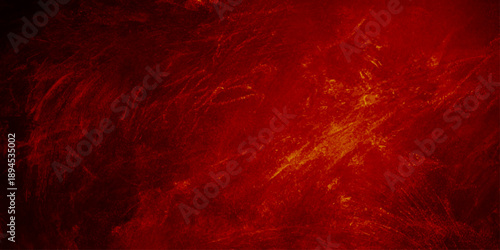 A dark and textured red grunge background features a motion of fire and orange flames amidst black smoke and heat for a hot wallpaper design