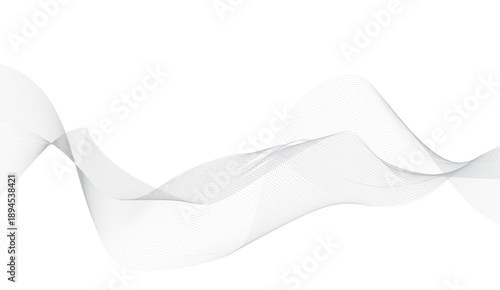 Digital frequency track equalizer. Stylized line art background. Vector illustration. Wave with lines created using blend tool.