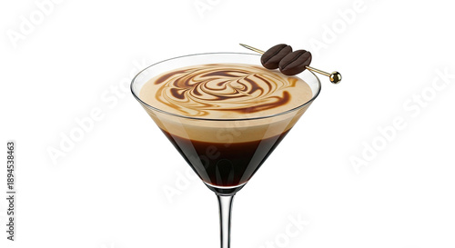 Espresso Martini with Coffee Bean Garnish