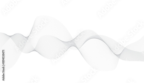 Abstract wave element for design. Digital frequency track equalizer. Stylized line art background. 