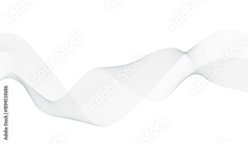 Dynamic flowing wave lines design element. Futuristic technology and sound wave pattern. Modern abstract glowing wave lines. Smooth curved wave lines. Vector illustration. 