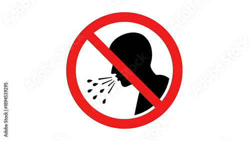 No spitting sign
