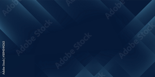 Abstract dark blue geometric background with layered diagonal shapes and soft gradient. Modern minimal corporate design for technology, business presentation, website header, banner, UI UX, fintech