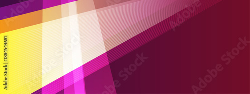 Professional abstract dark magenta background featuring glowing white light streaks and transparent geometric layers