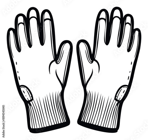 Essential durable work gloves for robust hand protection during various manual tasks, perfect for safety and utility applications in labor and gardening projects.