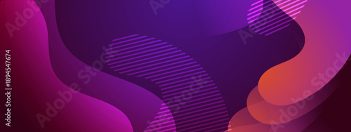 Elegant deep violet background featuring orange textured fluid shapes for premium branding designs
