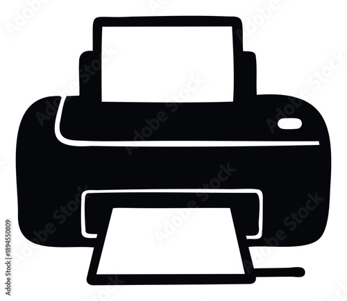 Monochrome printer device for office tasks and document reproduction perfect for business presentations educational materials and technologyrelated publications