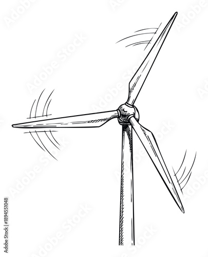 Wind turbine generating clean renewable electricity for a sustainable future, symbolizing eco friendly power production and environmental responsibility for global energy initiatives