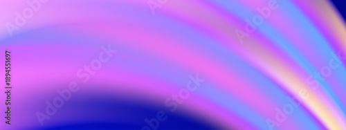 Beautiful iridescent flowing waves with holographic prism colors and smooth transitions