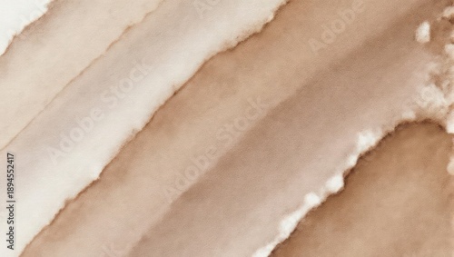 Abstract watercolor washes in muted browns and beiges, flowing in diagonal stripes