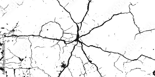 A detailed backdrop of an aged and weathered concrete wall featuring a rough, cracked texture with grunge cement patterns and dirty plaster surfaces for a vintage material design