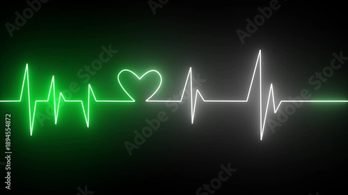 Neon pulse and heart beat