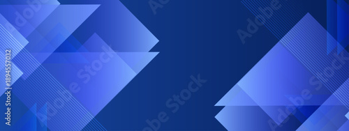 Deep blue professional background featuring sharp geometric shapes and diagonal lines with transparent overlapping layers for business