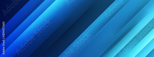 Professional blue background with geometric diagonal stripes and subtle light rays for corporate and tech designs