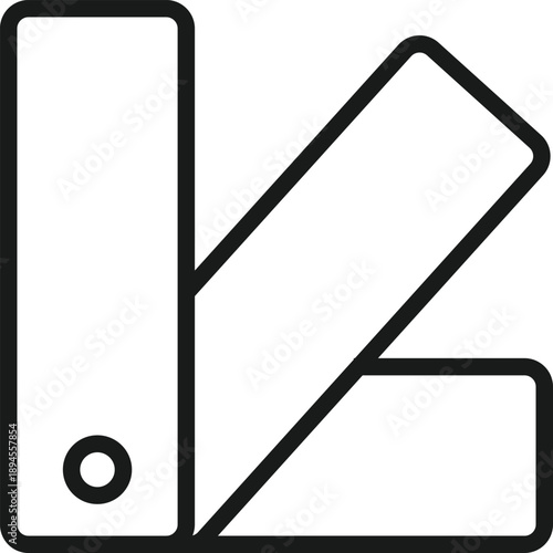 Color Fan Symbols. Pantone swatchbook icon. Creative studio and art icons. Commercial and publishing policy signs. Color swatch fan symbol 
