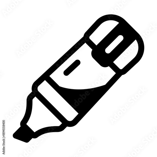 Line style icon depicting a highlighter pen