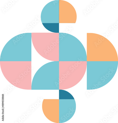 Geometric Shapes Composition