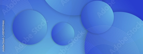 Professional blue background with multiple layered circles and fine line patterns representing depth and connectivity