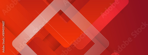 Energetic red background with translucent square shapes and diagonal lines perfect for powerful marketing campaigns and digital media assets