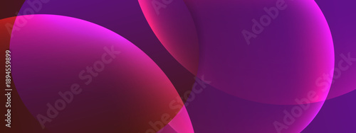 High contrast magenta and purple abstract background with glowing spherical light shapes