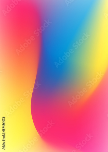 Vibrant abstract background featuring a bold transition between hot pink yellow and deep blue tones