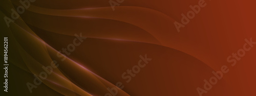 Luxury copper and orange smooth flowing curves with light effects