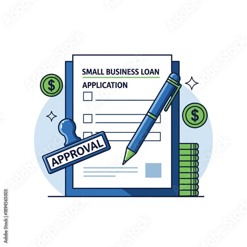 Small Business Loan Application Form Document.