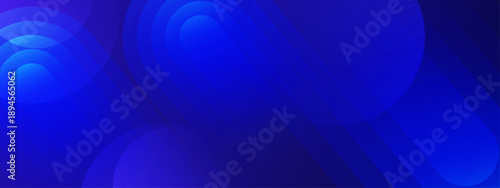 Professional deep blue abstract background with floating circular shapes and a dark sophisticated gradient finish