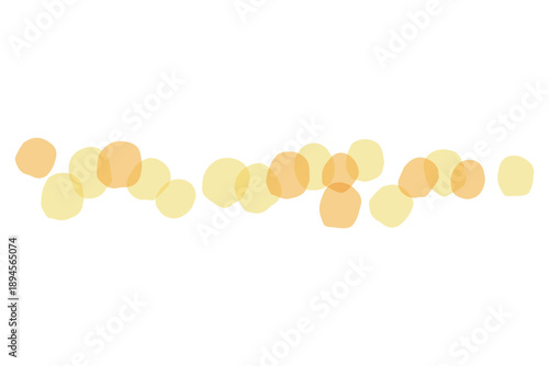 ミモザの透け感ボタニカル｜ミモザの仕切りライン / Mimosa Divider Line Botanical Design