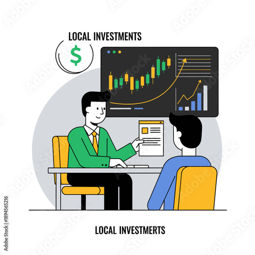 Businessmen Discussing Local Investment Opportunities.
