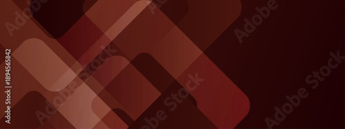 Elegant brown abstract background featuring overlapping geometric rounded square shapes with gradients and transparency