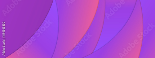 Beautiful purple abstract background with fluid curve wave layers and soft violet gradient transitions
