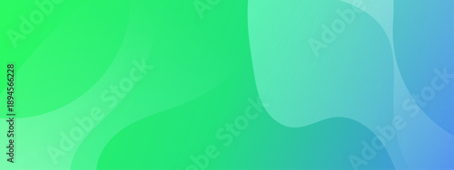 Smooth fluid organic shapes with vibrant lime green and cyan tones