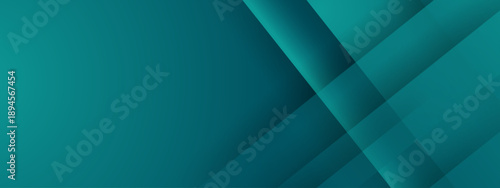 Professional teal abstract background featuring diagonal geometric layers and depth
