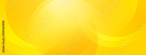 Bright yellow and orange background with ethereal glowing circles and soft lens flares for a warm sunny atmosphere