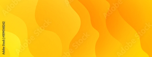 Smooth golden yellow abstract background with flowing liquid wave shapes