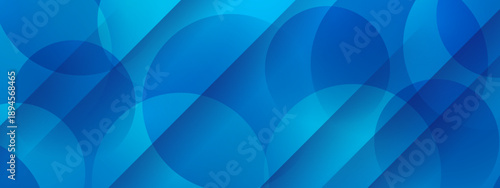 Deep blue professional backdrop with overlapping circular shapes and elegant diagonal shadows for corporate identity