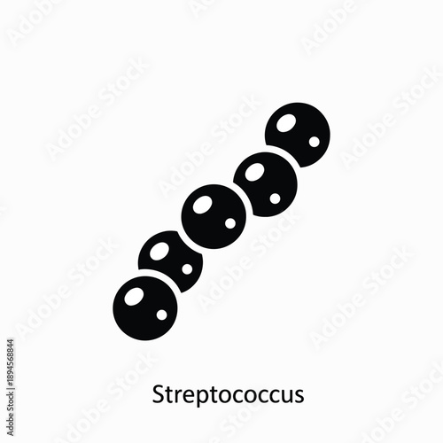 Streptococcus Bacteria Icon