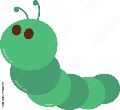 Cute Cartoon Animal Caterpillar Illustration