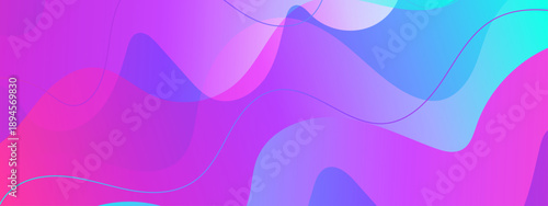 Modern fluid wave background with purple and blue liquid flow shapes and subtle thin lines for creative web landing pages