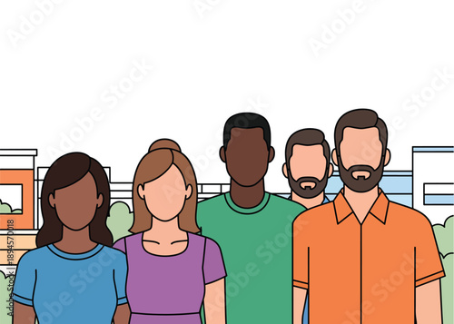 People Community and Diversity Concept – Togetherness, Social Interaction and Human Connection