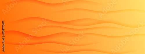 Warm orange abstract design with soft flowing waves mimicking sand dunes or heat waves for summer concepts