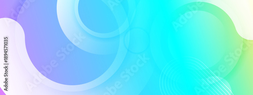 Modern fluid background with soft blue and cyan circles, organic shapes, and light gradients