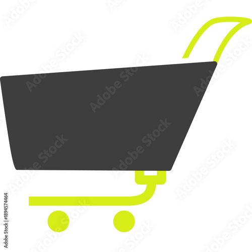 Unique Shopping Cart Vector Icon