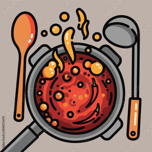 soup, cooking, chili, pot, food